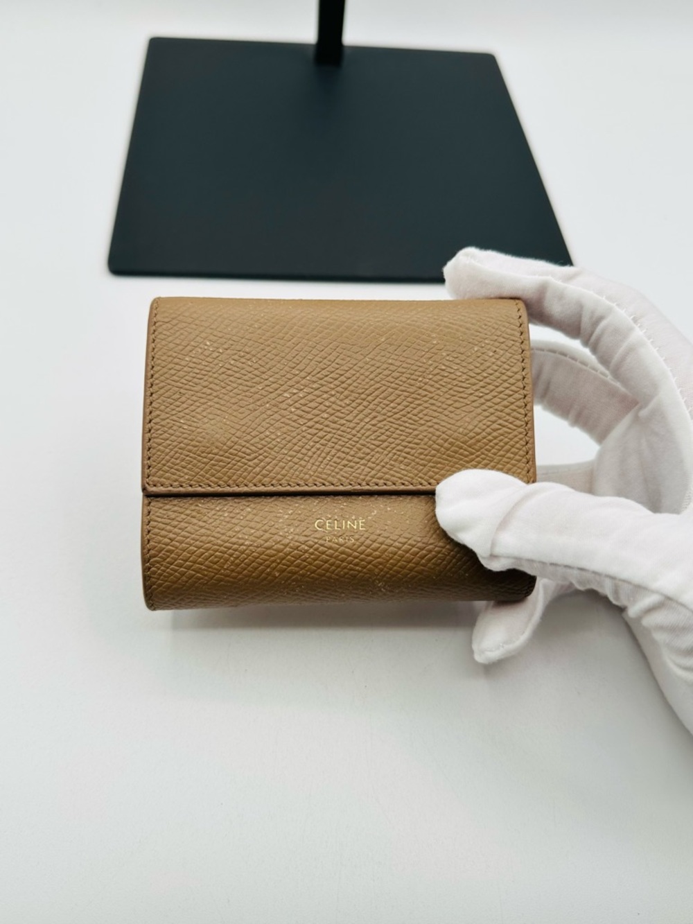 Celine Pebbled Leather Wallet